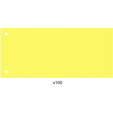 Роздільник аркушів 240*105мм Economix, пластик, жовтий, 100 шт.