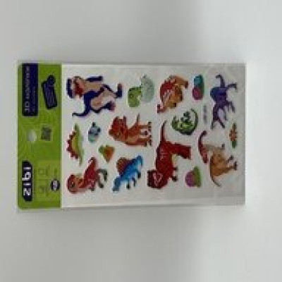 3D наліпки DINO хижаки 18 см, KIDS Line