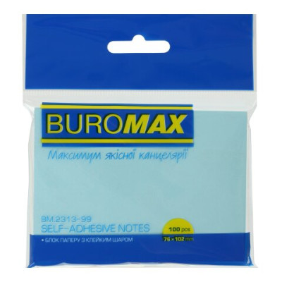 Блок для нотаток 76х102мм, 100арк., асорті - BM.2313-99 Buromax