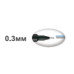 Лайнер PiN fine line, 0.3мм. PIN03-200.Black