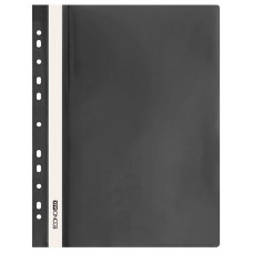 Скоросшиватель пластиковый с перфорацией А4 Economix 31510-01 черный 30/300шт/уп