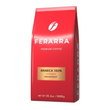 Кава в зернах 1000г, CAFFE 100% ARABIKA з клапаном, FERARRA Кава в зернах 1000г, CAFFE 100% ARABIKA з клапаном, FERARRA