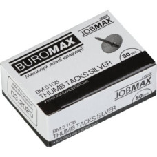 Кнопки нiкельовані JOBMAX, 50шт.