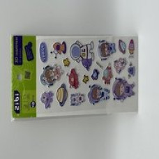 3D наліпки Рожевий космос 18 см, KIDS Line