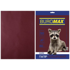 Бумага цветная DARK, коричневая, 50 л., А4, 80 г/м²