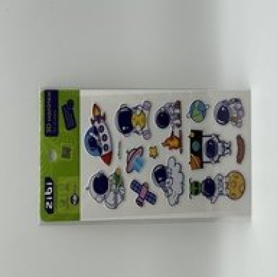 3D наліпки Блакитний космос 18 см, KIDS Line