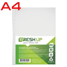 Файл А4+ 80мкм глянцевий 20шт Fresh Up FR-2080-20  /10уп в ящ/