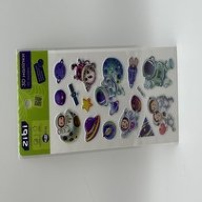 3D наліпки Закохані в космос 18 см, KIDS Line
