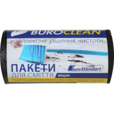 Пакети для сміття 35л50шт, міцні, чорні BuroClean EuroStandart