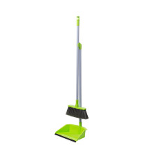 Набір совок з гумкою+мітла, GREEN, 84 см Набір совок з гумкою+мітла, GREEN, 84 см