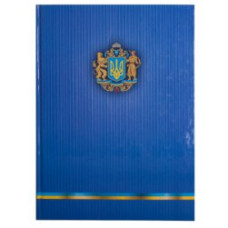 Книга канцелярская UKRAINE, А4, 96 л., клетка,  офсет, твердая ламинированная обложка, ассорти