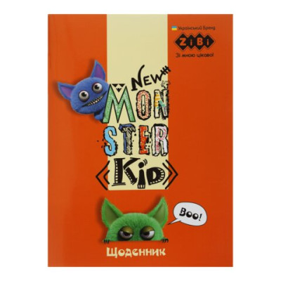 Дневник школьный MONSTERS, А5, 40 л, мягкая обл., скоба, глянц.ламин., SMART Line ZB.13115