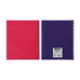 Зошит для записів FUCHSIA, В5, 96 л., клітка, з роздільником, пластикова обкладинка, фуксія/фіолет. - BM.2464-84 Buromax