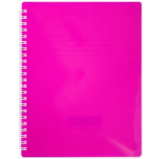 Зошит для записів FUCHSIA, В5, 96 л., клітка, з роздільником, пластикова обкладинка, фуксія/фіолет.