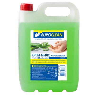 Крем-мило рідке антибактеріальне BuroClean EuroStandart 5л АЛОЕ ВЕРА - 10600102 BUROCLEAN