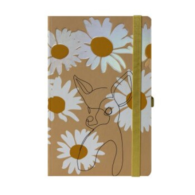 Книжка записная NATURE, на резинке, 136х207мм, 96 л., клетка., офсет крем., тв.лам.обл., песочная BM.255108-22