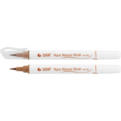 Маркер-пензлик акварельний STA 3700 AQUA NATURAL BRUSH 3700, хна - STA3700-52 STA