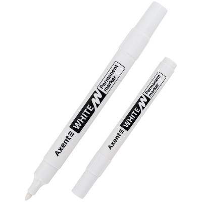 Маркер Permanent White 2545-A, 2 мм круглый белый, 2 мм