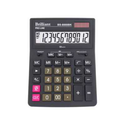 Калькулятор Brilliant BS-8888BK, 12 розрядів BS-8888BK