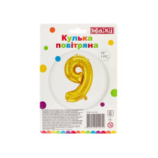 Куля повітряна золотиста фольгована 