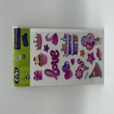 3D наліпки Happy Birthday Love 18 см, KIDS Line 3D наліпки Happy Birthday Love 18 см, KIDS Line